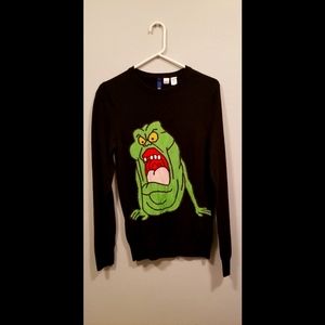 Divided XS Ghostbusters Slimer Sweatshirt